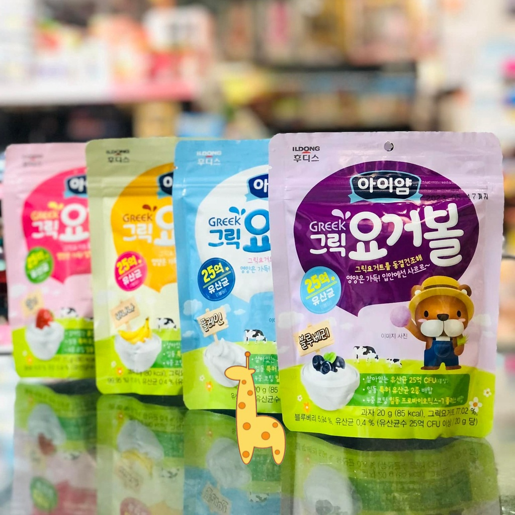 Korean Ildong Dried Greek Fruit Yogurt For Babies From 6 Months Old