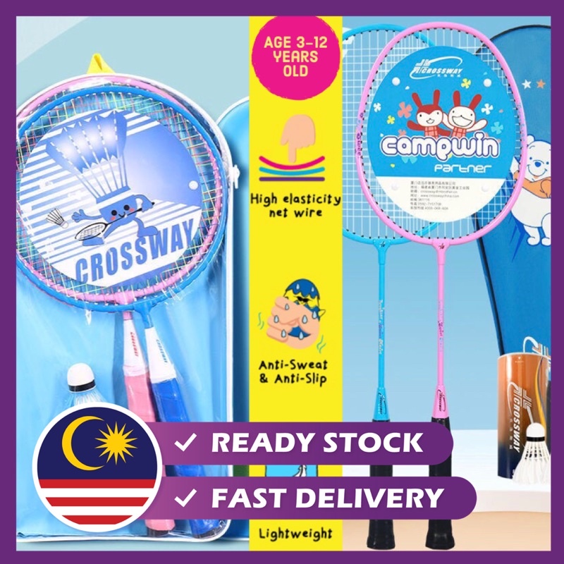 Children Toddler Quality Badminton Racket & Bag Set with Colourful ...