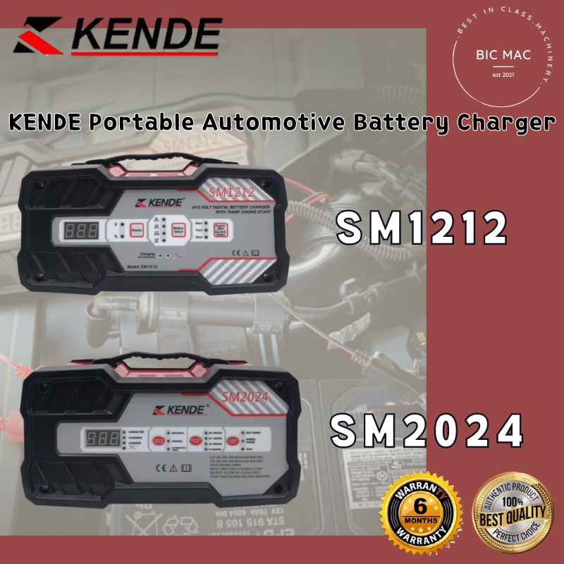 [100 Original] Kende Portable Automotive Battery Charger SM1212