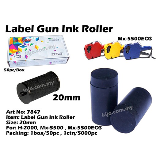 20mm Label Gun Ink Roller | Shopee Malaysia