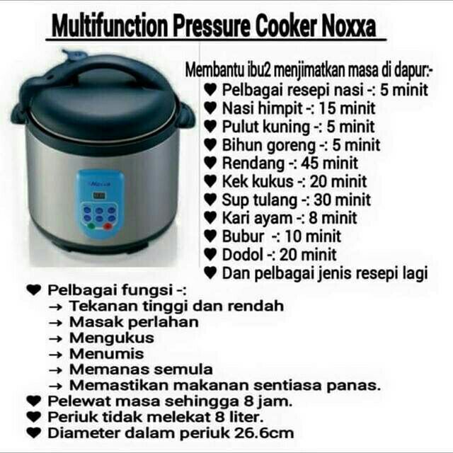 AMWAY NOXXA PRESSURE COOKER Shopee Malaysia