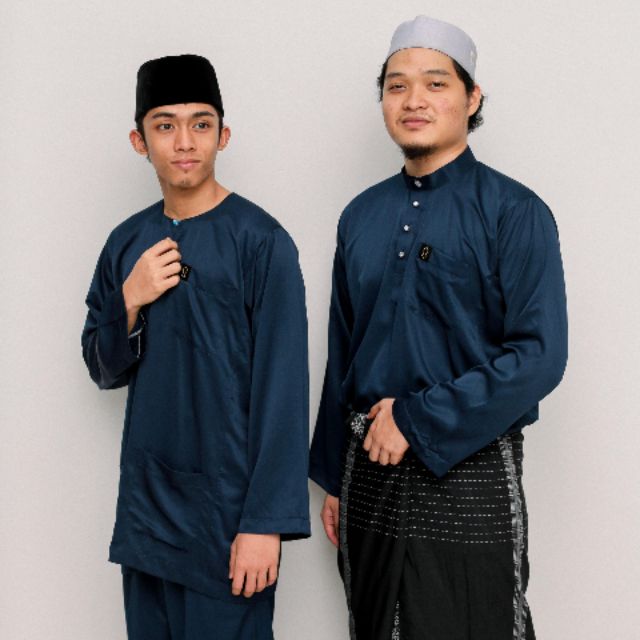 Baju Melayu Dark Blue Colour !!! 😍 Warna exclusive yang diminati ramai