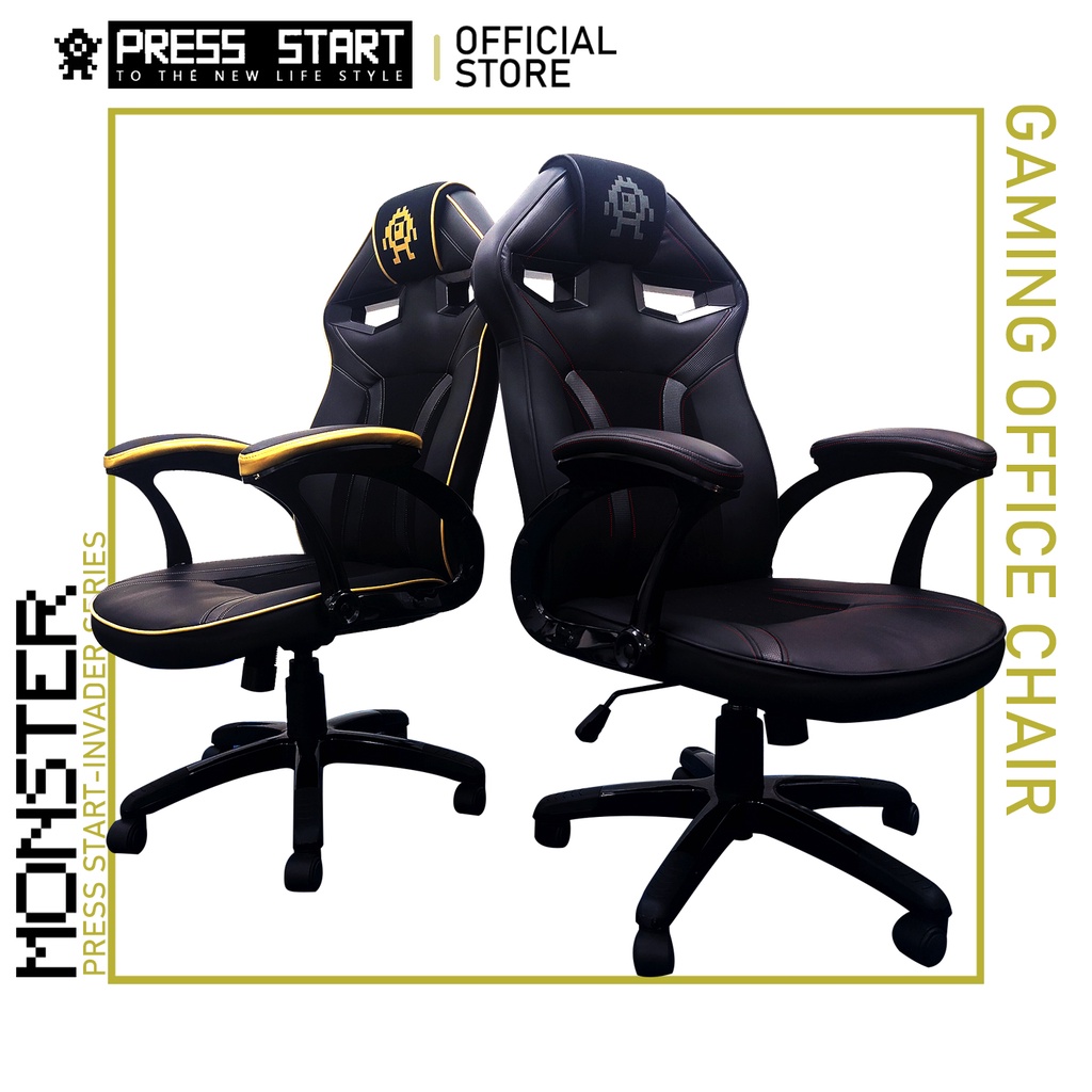 Gaming Chair Press Start INVADER SERIES Monster Free Lumbar