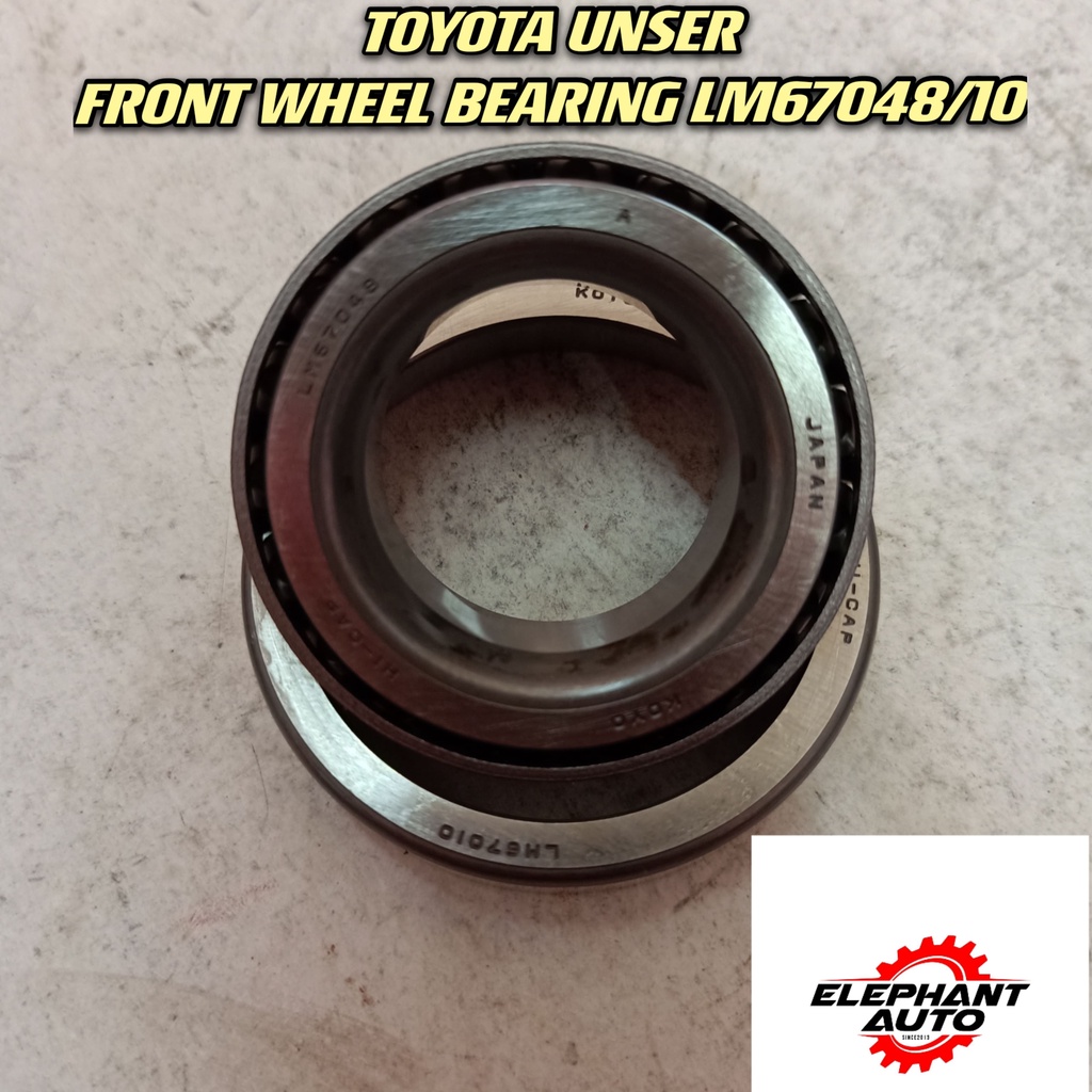 TOYOTA UNSER FRONT WHEEL BEARING LM67048/10 | Shopee Malaysia