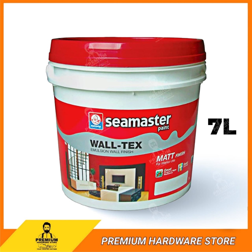 SEAMASTER Wall-Tex Emulsion Paint 7700 7 Liter For Interior Wall ...