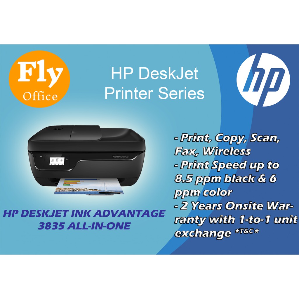 HP 3835 Deskjet ink Advantage All-In-One Printer | Shopee Malaysia
