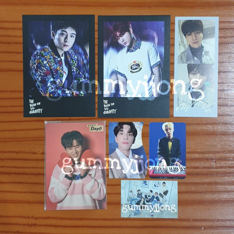 Day6 - GRAVITY/MOONRISE/GLUON/THE PRESENT PHOTOCARD/POSTCARD (SUNGJIN ...