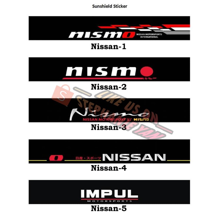 NISSAN NISMO IMPUL FRONT WINDSCREEN STICKER | Shopee Malaysia