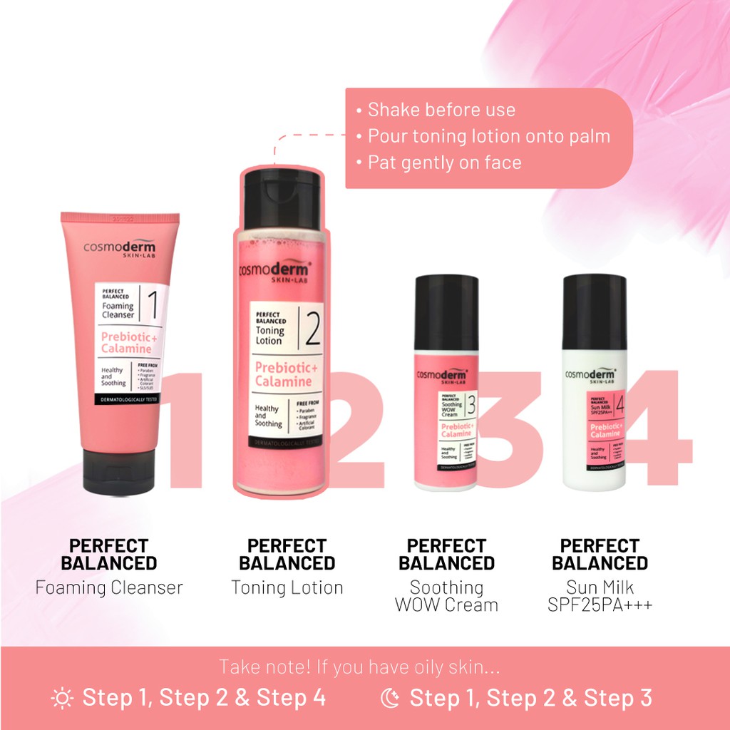 Cosmoderm Skin Lab Step 1 to 4 | Shopee Malaysia