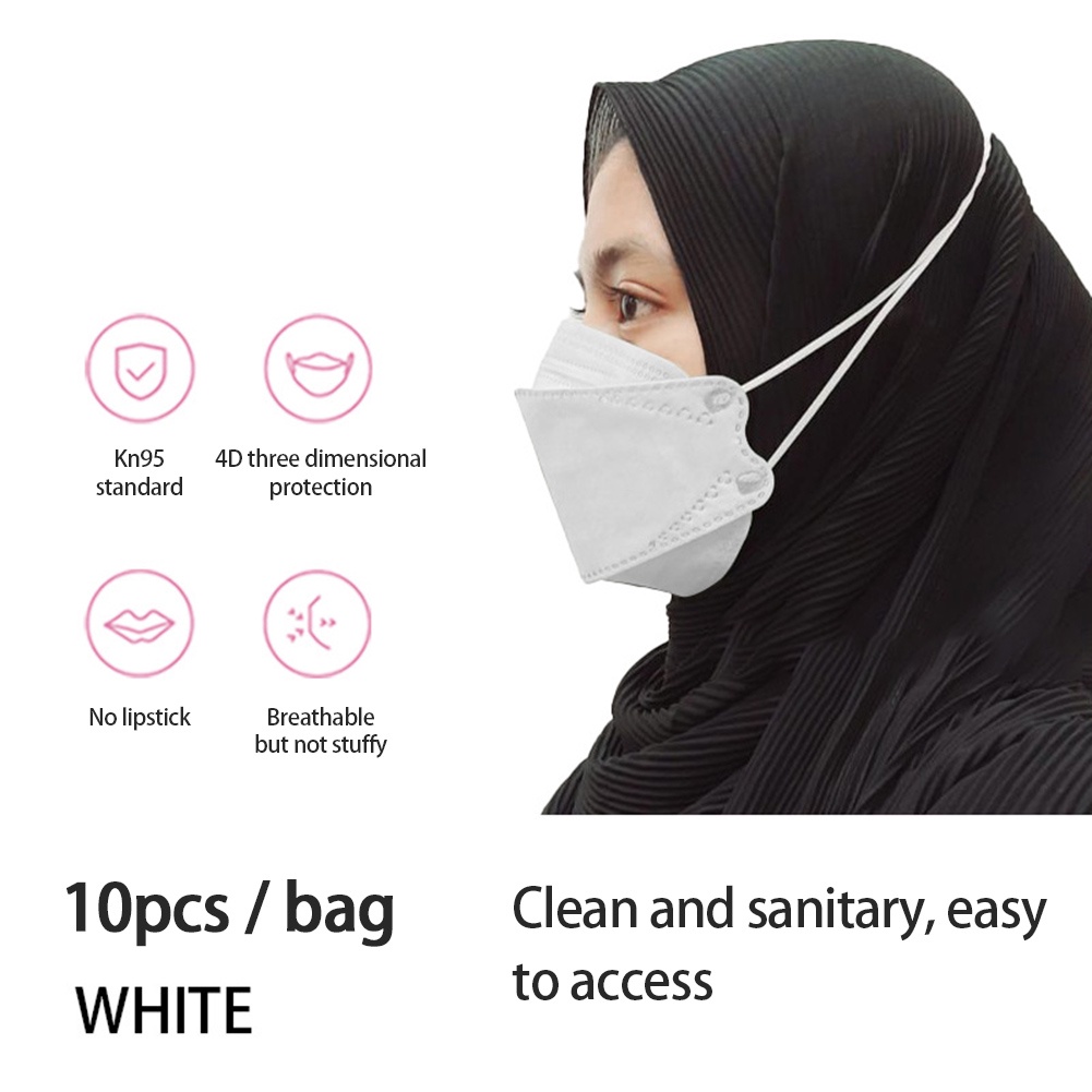 (KF94 Hijab Korean Mask) KF94 Hijab Headloop 4PLY High Quality Face