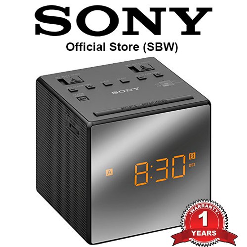 Sony ICF-C1T Radio Alarm Clock LCD Display AM/FM Analog Tuner Dual ...