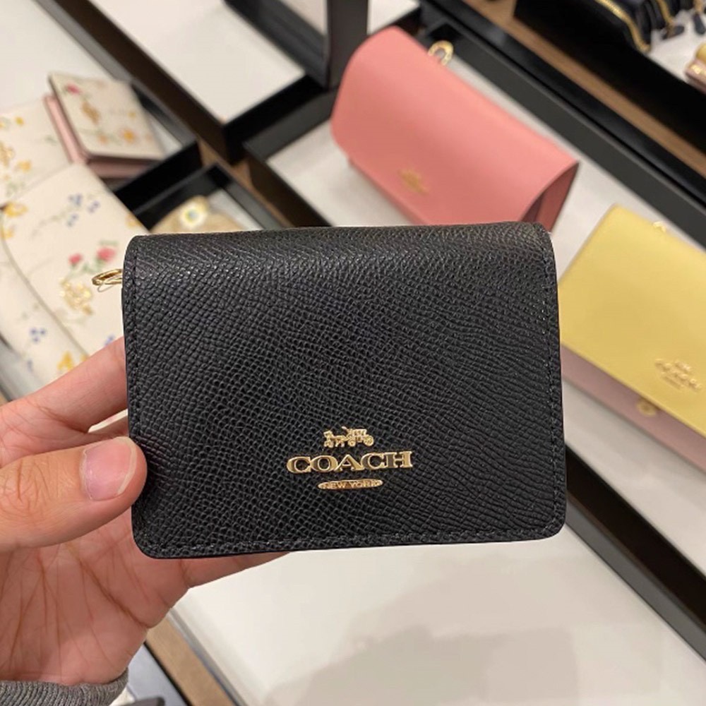 Coach C0059 6650 C4477 C4696 C3050 C0061 6262 6265 C0060 C2258 Mini Wallet Women Crossbody Sling Chain Purse Short Bag Shopee Malaysia