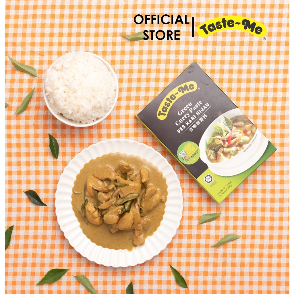Taste-Me Green Curry Paste 100g 青咖喱酱料 Pes Kari Hijau | Shopee Malaysia