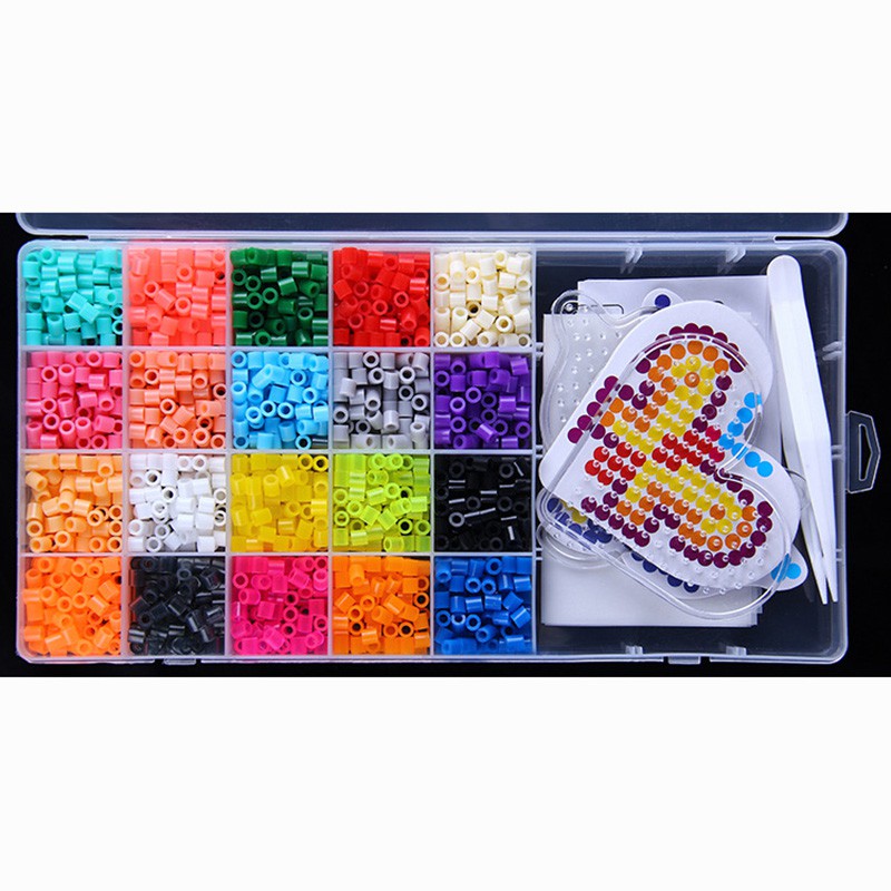 Magic Non-Iron Fuse Beads Set 24 Colors 4800 Beads 5mm Refill Beads (4800  Beads Complete Set)