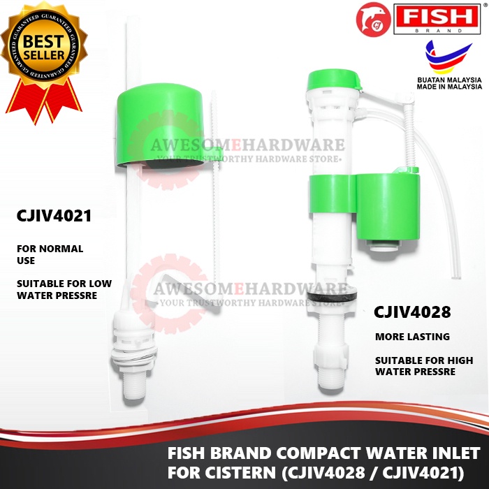 FISH BRAND CJ CJIV 4021 CJIV 4028 COMPACT BOTTOM INLET VALVE FLOAT ...