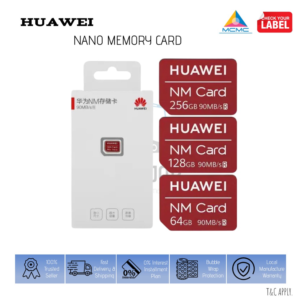 HUAWEI NANO MEMORY CARD - 64GB/128GB/256GB | Shopee Malaysia