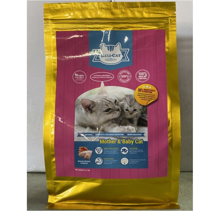 DELI CAT PREMIUM CAT FOOD MOTHER BABY 2.2 LBS 98 hydrolysed