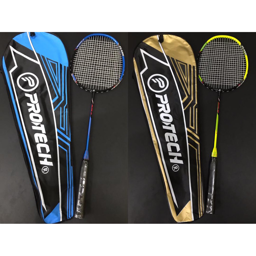 Protech Elite 11 / Elite 22 Badminton Rackets Beginner FOC Single Zip
