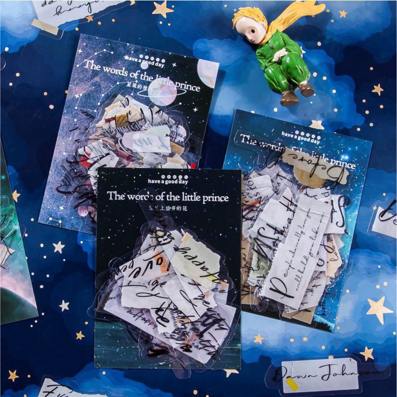 40 handwritten words stickers of the Little Prince | Shopee Malaysia