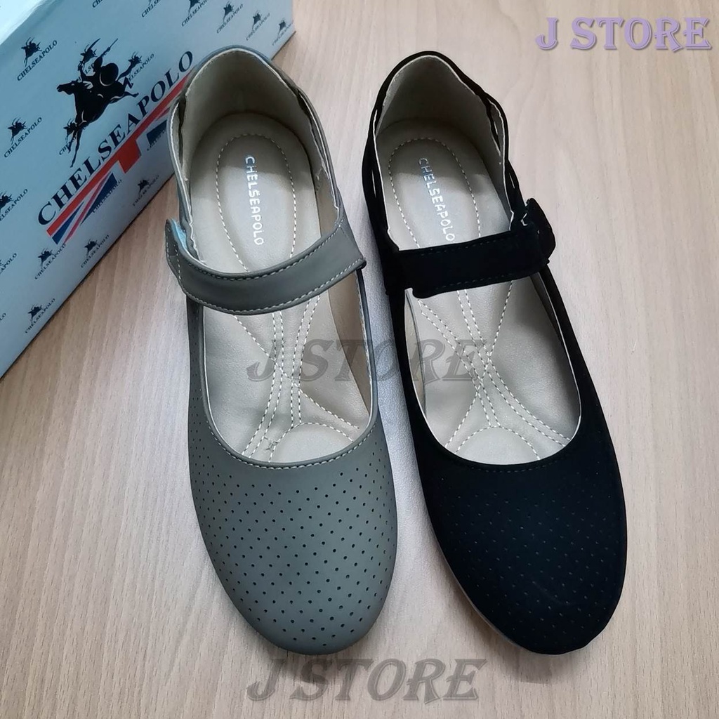 (SIZE 36 - 41) 137-5A CHELSEAPOLO Ladies Fashion Comfort Slip Ons Flats ...