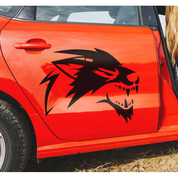 Roaring wolf car Decal Shopee Malaysia