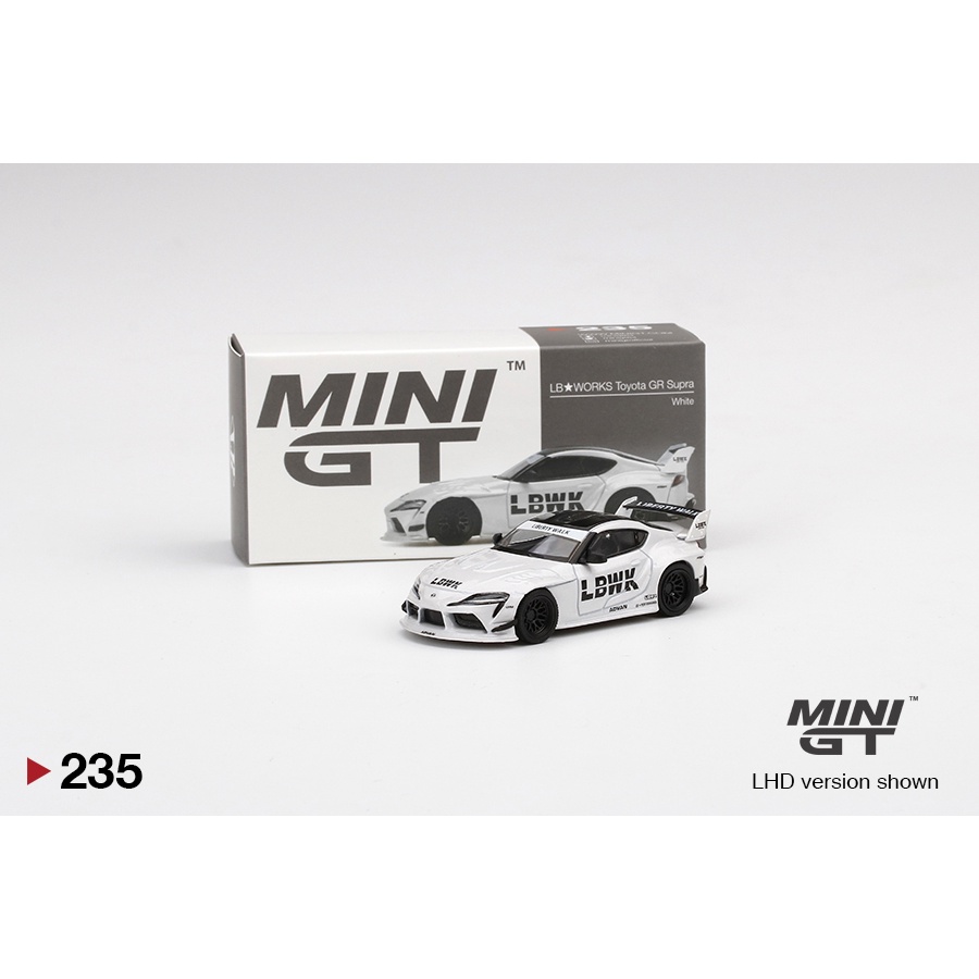 MINI GT 1:64 LB★WORKS Toyota GR Supra A90 MK5 WHITE LIBERTY WALK LBWK ...