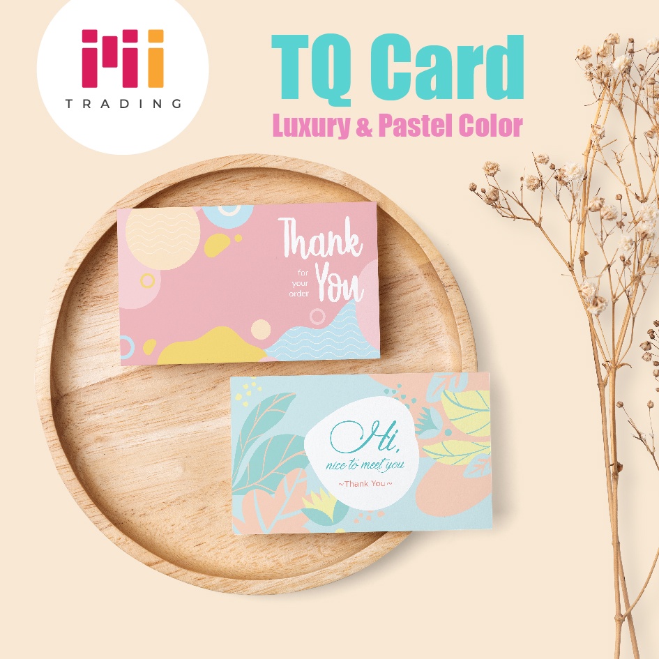 1 pcs x TQ Card / Kad Terima Kasih / Business Card @ Luxury & Pastel ...