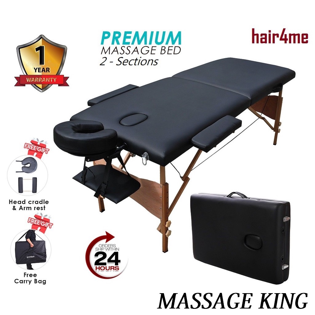 [1 Year Warranty] Massage King Premium Quality Wooden 2 Sections
