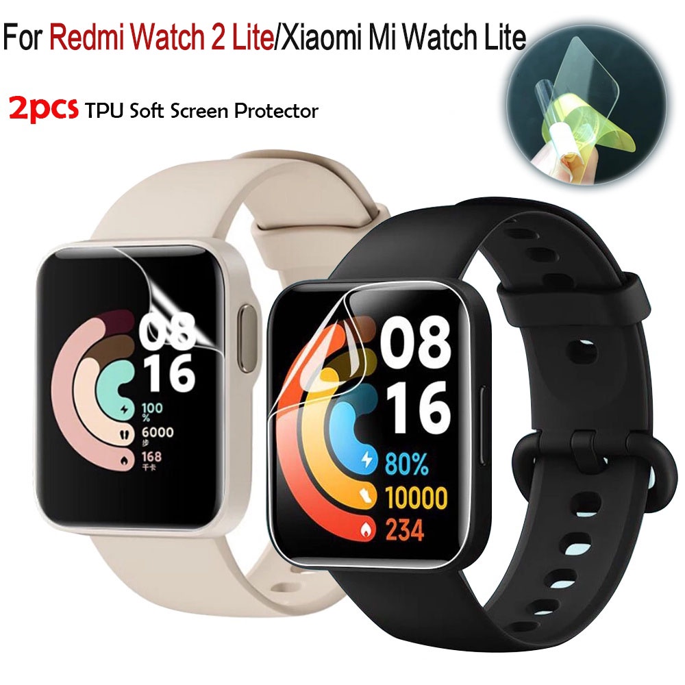 2pcs Silicone Case & Watchband Compatible With Redmi Watch 2 Lite