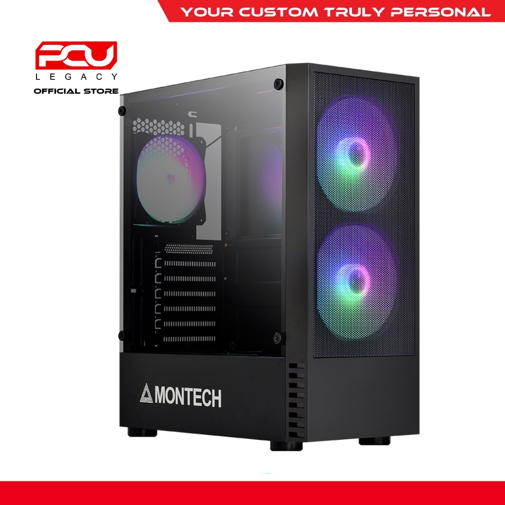 MONTECH X2 MESH MATX CASE - BLACK | Shopee Malaysia