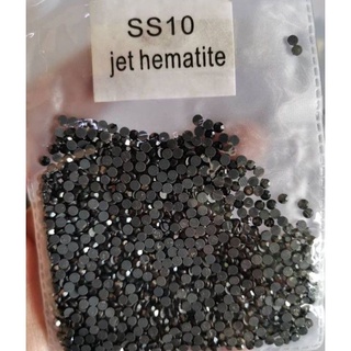 Rhinestones, Hotfix, DMC, Glass Rhinestone, 3mm, 1,440-pc, Charcoal  Gray (Jet Hematite)