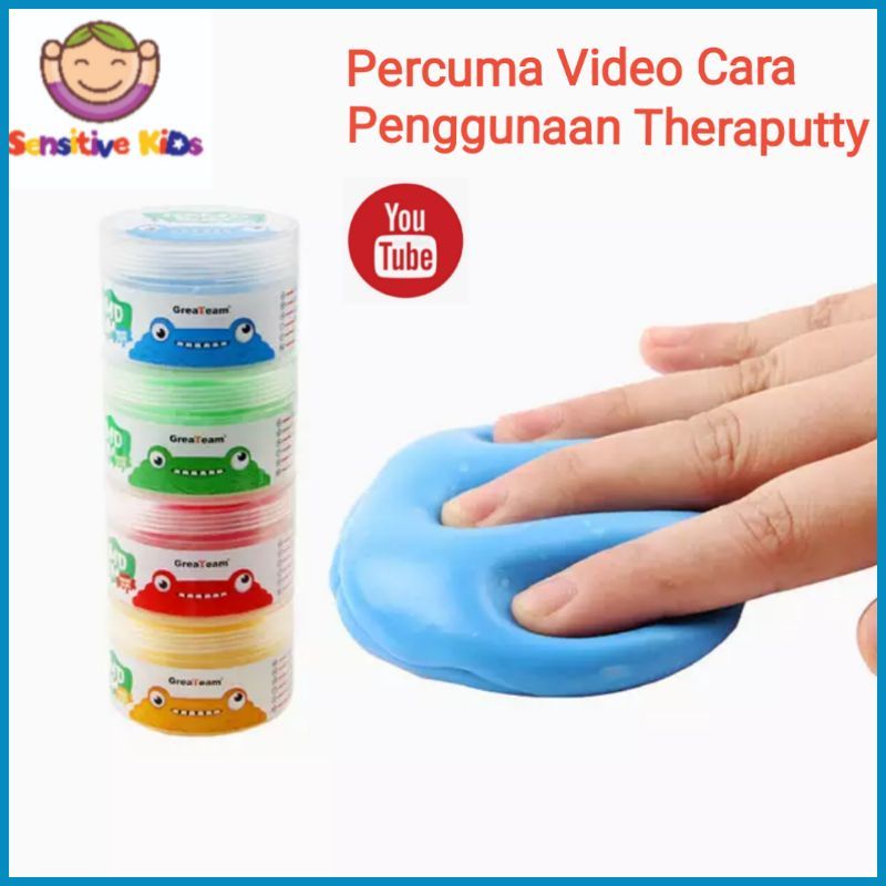 BOLEH Therapy Putty 50 Gram, Finger Exercise, Fine Motor Skill Training ...
