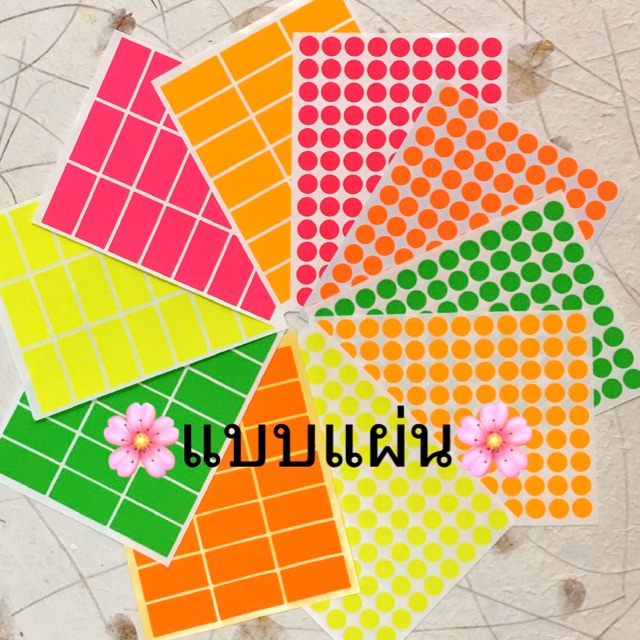 (Sheet Type) Reflective Color Stickers Label Sticker Paper | Shopee ...