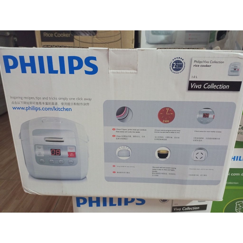 Philips Electronic Rice Cooker HD3030 New 100 Shopee Malaysia