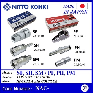 [PER 1PC] 100% ORIGINAL NITTO KOHKI HI CUPLA AIR COUPLING | NITTO AIR ...