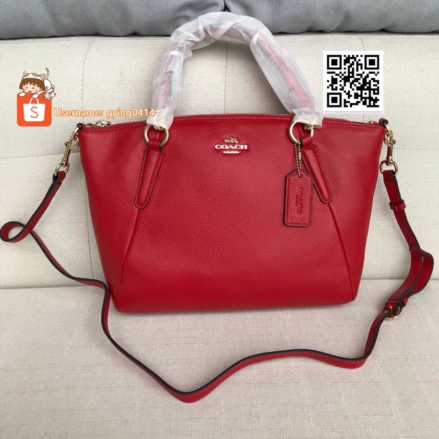 Coach hot sale red handbag