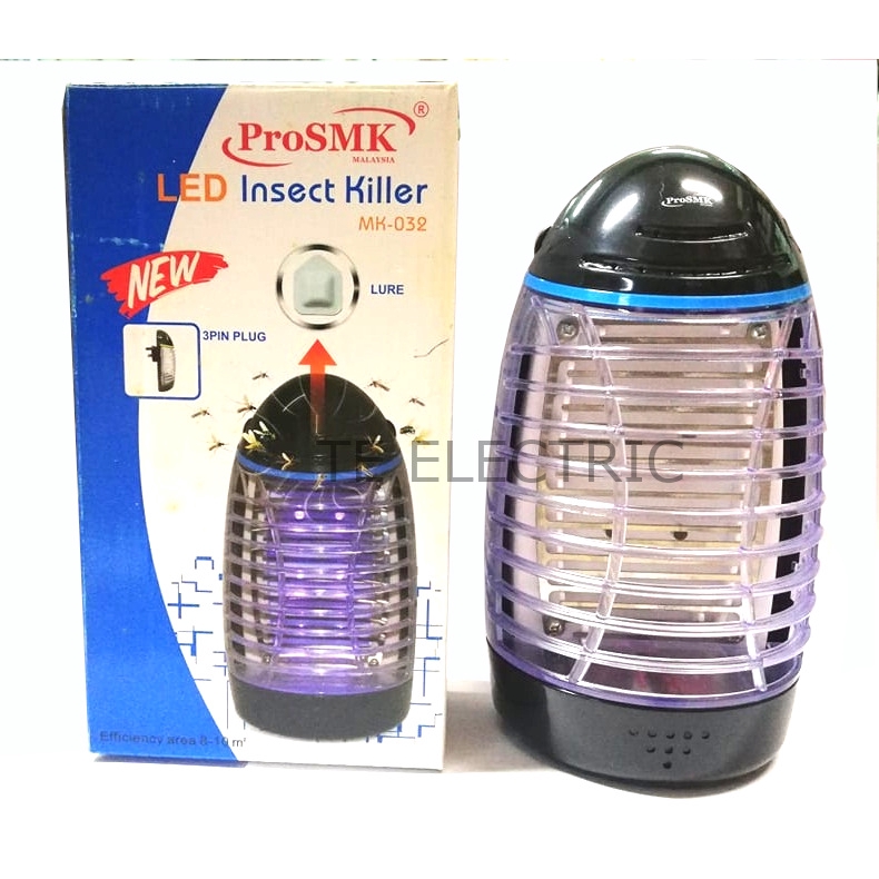 PROSMK MK-032 LED INSECT KILLER MINI TOWER 13A 3 PIN PLUG IN SOCKET ...