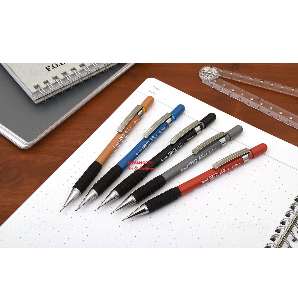 PENTEL 120 (A3DX) MECHANICAL PENCIL (AVAILABLE IN 0.3MM, 0.7MM & 0.9MM ...