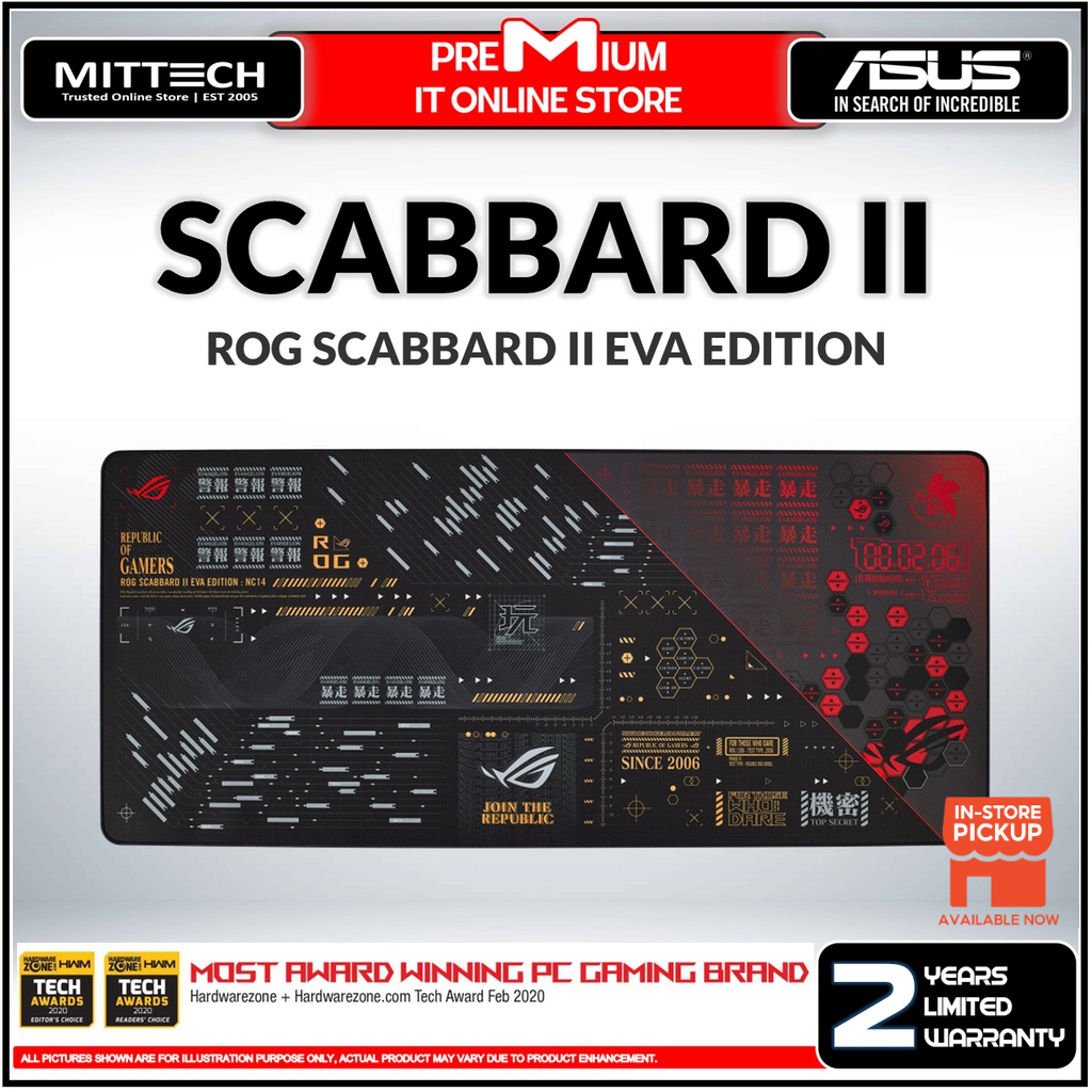 Asus ROG Scabbard II EVA Edition Mouse Pad Shopee Malaysia