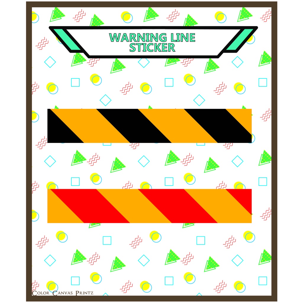 READY STOCK MCO SOP WARNING LINE LABEL STICKER | Shopee Malaysia