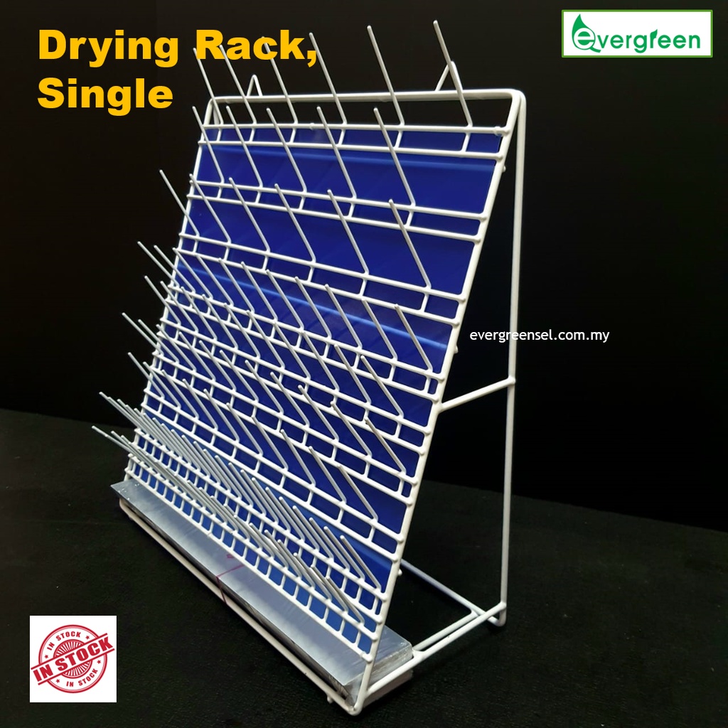 ( READY STOCK ) Rack Drying Single side with Metal Tray 550mm length x 230mm width x 630mm high