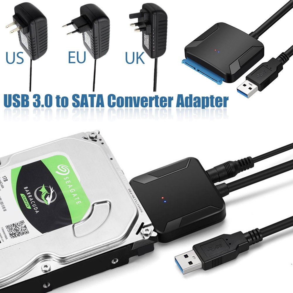 USB 3.0 to Sata Adapter Converter Cable USB3.0 Cable Converter Samsung  Seagate WD 2.5 3.5 HDD SSD