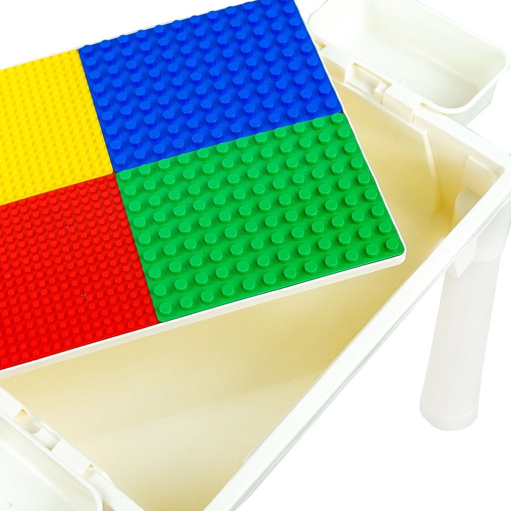 4in1 Building Blocks Table Kids Duplo Desk For Children Early Learning
