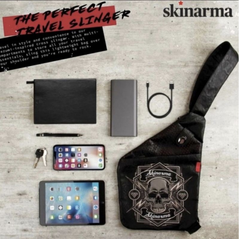 100% Original Japanese Skinarma Sling Bag (Leather) | Shopee Malaysia