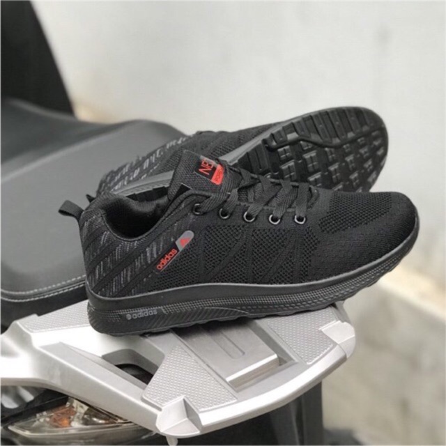 Adidas NEO Sneakers Full Black size 40- > 44 | Shopee Malaysia