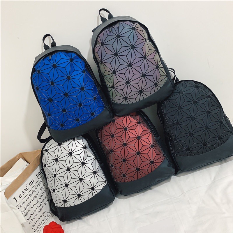 💢3D Designer👩‍🎨🎒Backpack💢🌠Fashionable Geometric Panel Lingge 🌠 Stylish ...