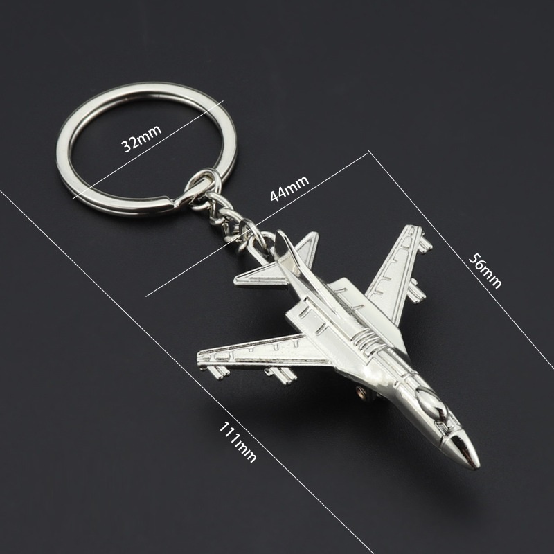 NEW F-16 Falcon 3D Fighter Plane Model Keychains Polished Metal Plane ...