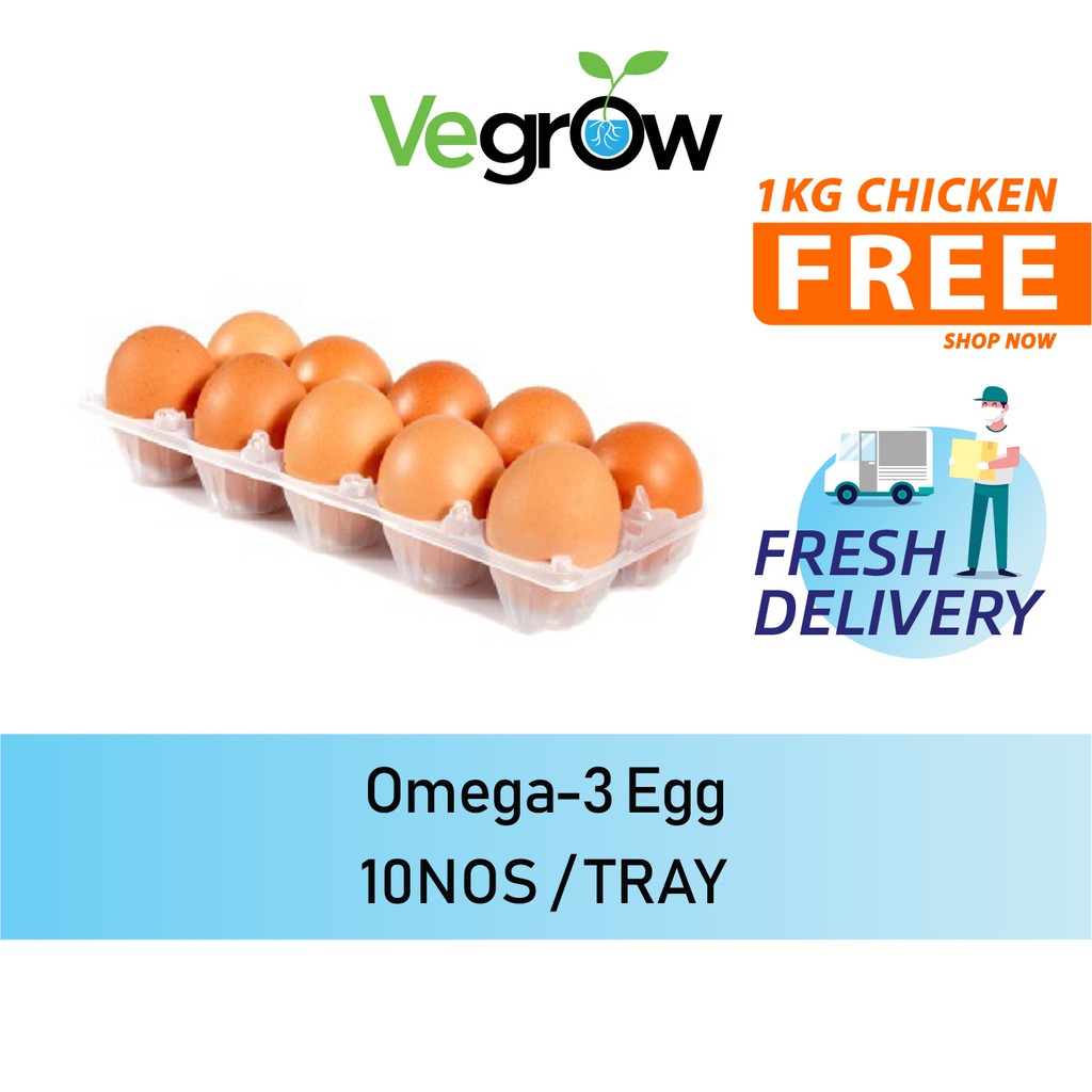 🔥FRESH 🔥Omega3 Egg 10NOS/TRAY Shopee Malaysia