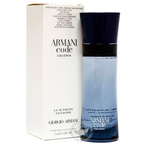 Original Armani Code Colonia Pour Homme 75ml Edt Spray Tester