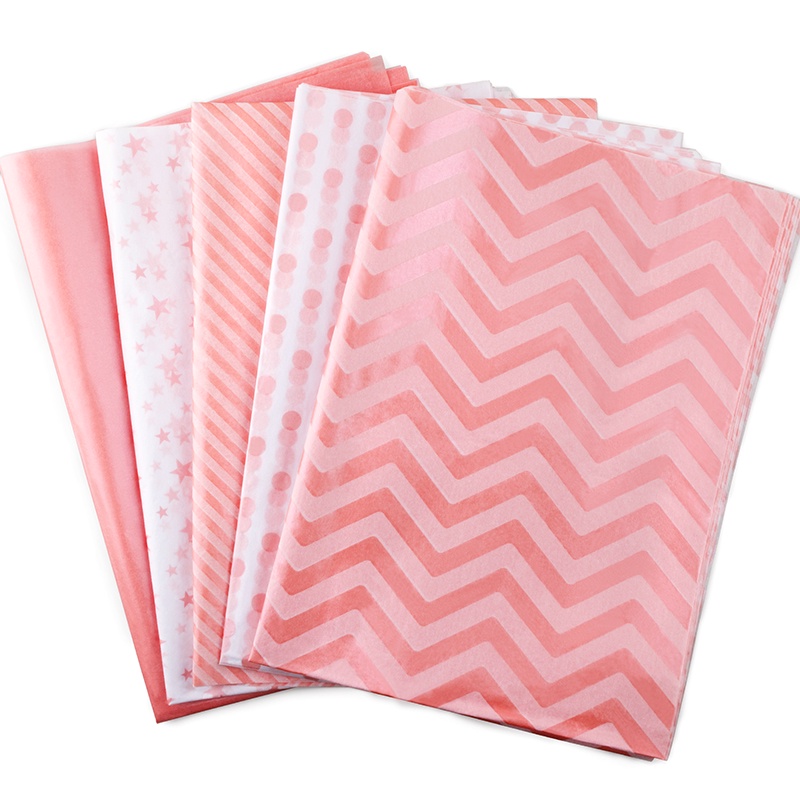 5 Sheets Pink Gift Wrapping Tissue Paper Bulk Tissue Paper for Gift ...